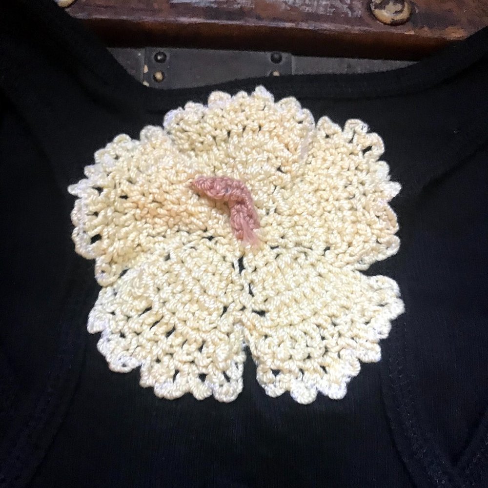 Crochet Hibiscus Flower Tank